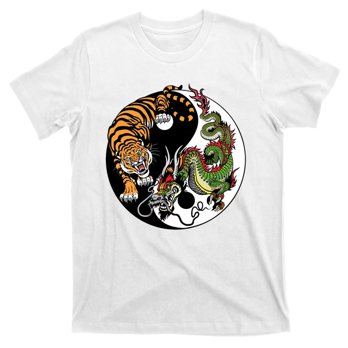 Ying Yang Tiger Dragon T-Shirt