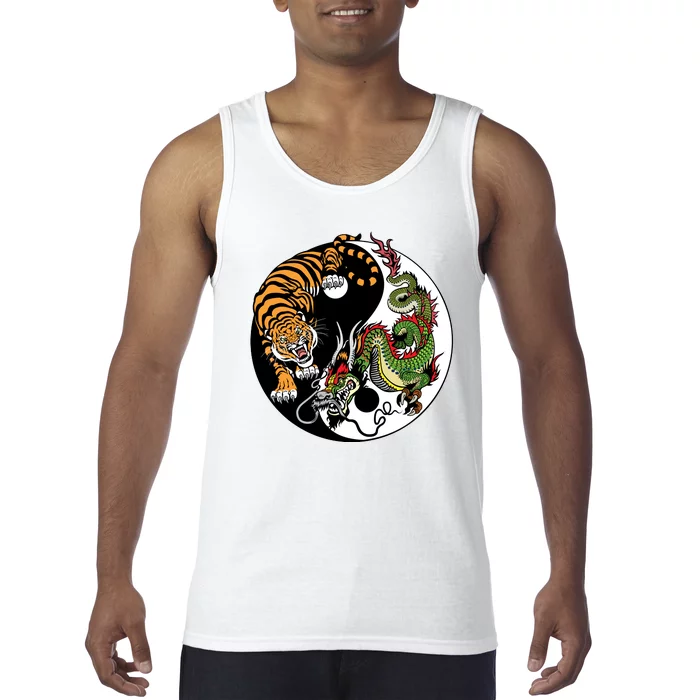 Ying Yang Tiger Dragon Tank Top