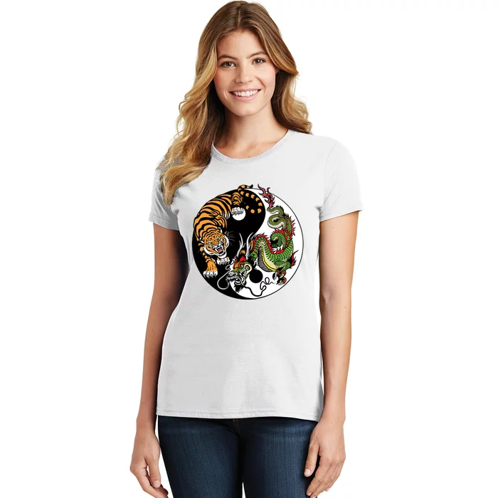 Ying Yang Tiger Dragon Women's T-Shirt