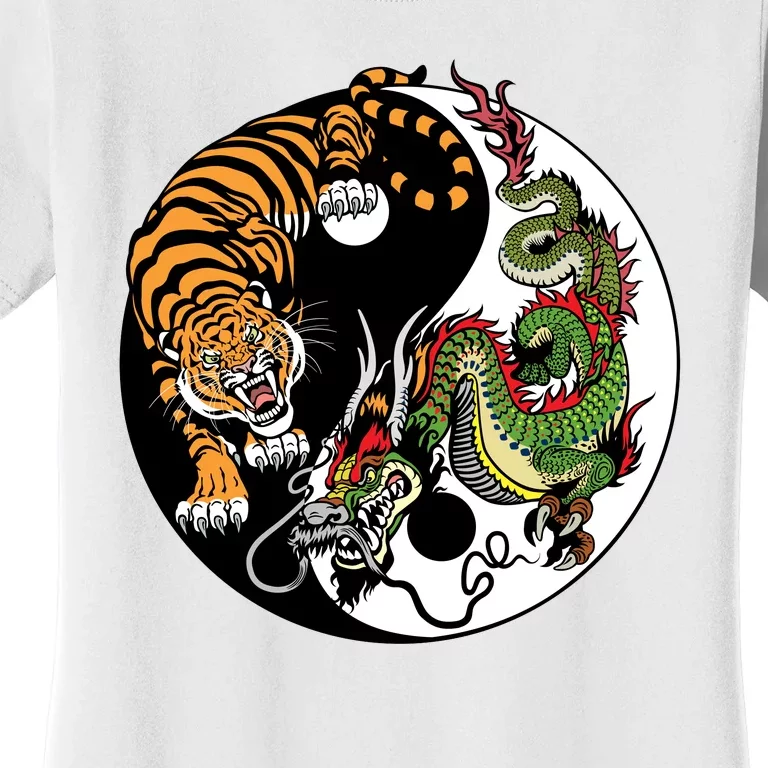 Ying Yang Tiger Dragon Women's T-Shirt