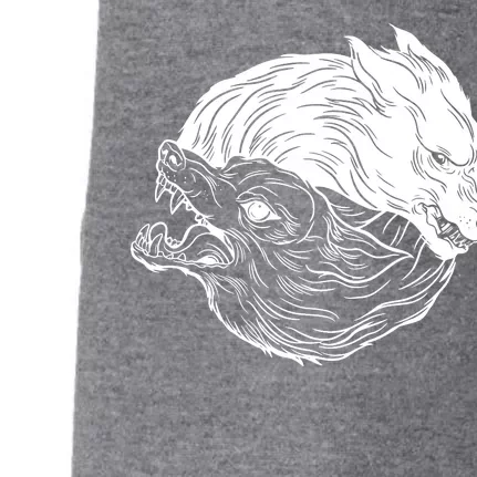 Ying Yang Wolves Doggie 3-End Fleece Hoodie