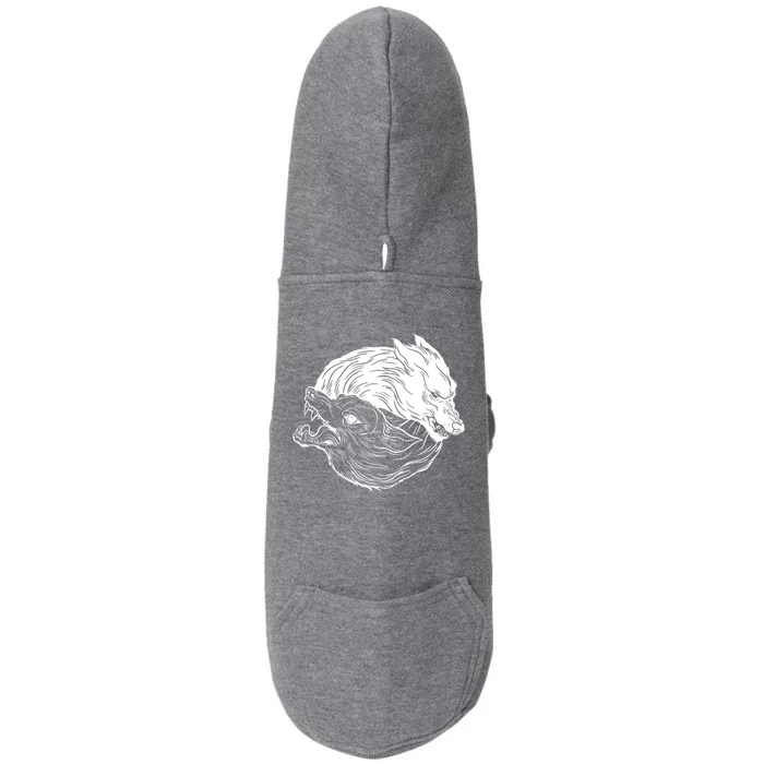 Ying Yang Wolves Doggie 3-End Fleece Hoodie