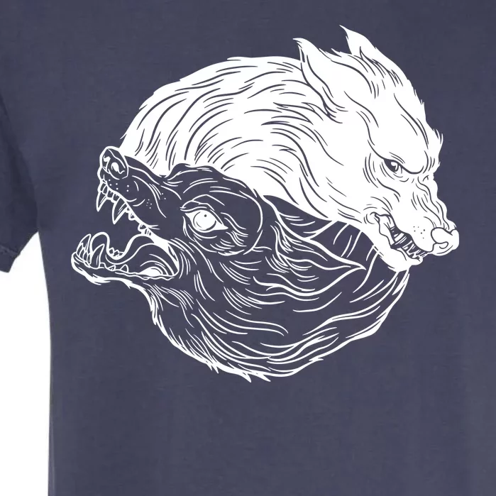 Ying Yang Wolves Garment-Dyed Heavyweight T-Shirt