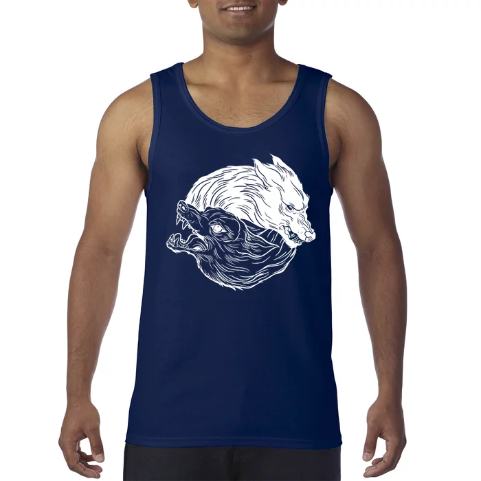 Ying Yang Wolves Tank Top