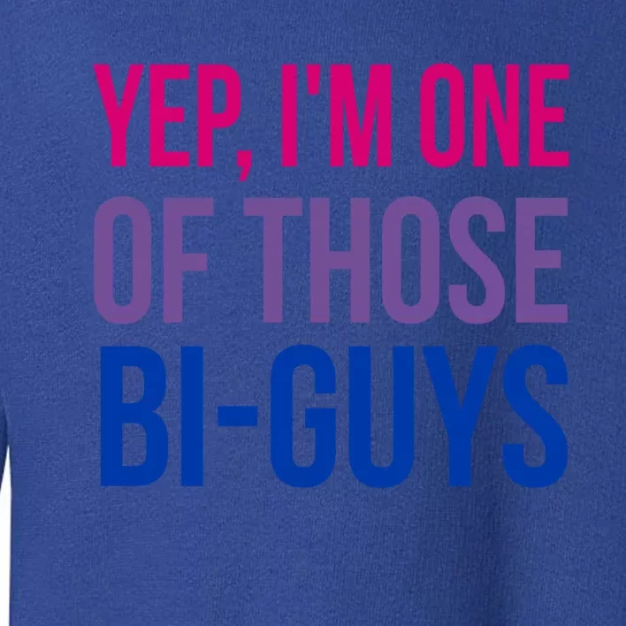 Yep I'm One Of Those Bigiftguys Funny Bisexual Lgbtqia Pride Gift Toddler Sweatshirt