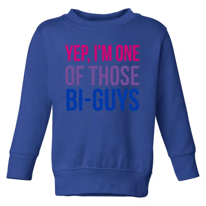 Yep I'm One Of Those Bigiftguys Funny Bisexual Lgbtqia Pride Gift Toddler Sweatshirt