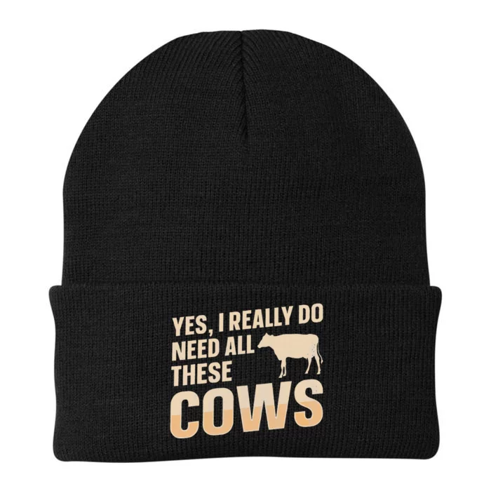 Yes, I really do need all these cows Design for a Cow Feeder Knit Cap Winter Beanie