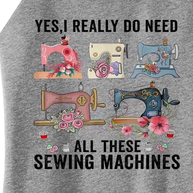 Yes, I Really Do Need All These Sewing Machines Women’s Perfect Tri Rocker Tank