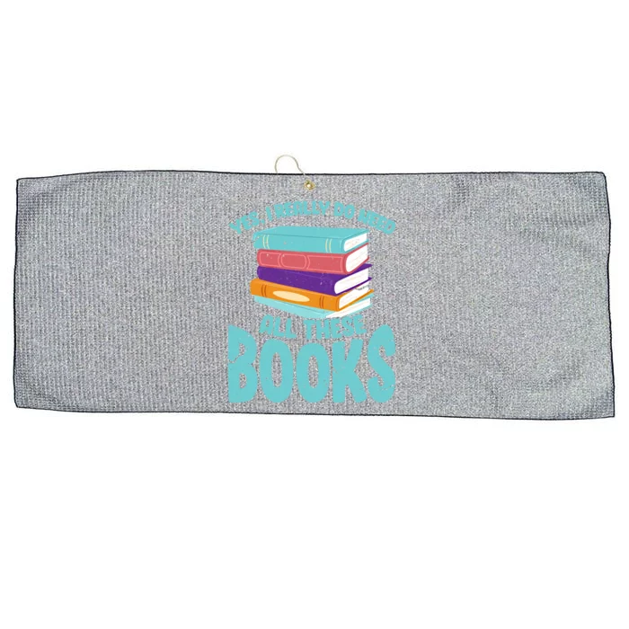 Yes I Really Do Need All These Books Funny Bookworm Reading Meaningful Gift Large Microfiber Waffle Golf Towel