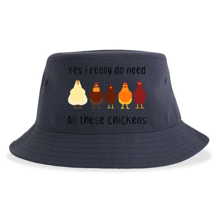 Yes I Really Do Need All These Chickens Farming Farmer Sustainable Bucket Hat