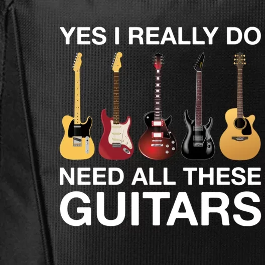 Yes I Really Do Need All These Guitars Active City Backpack