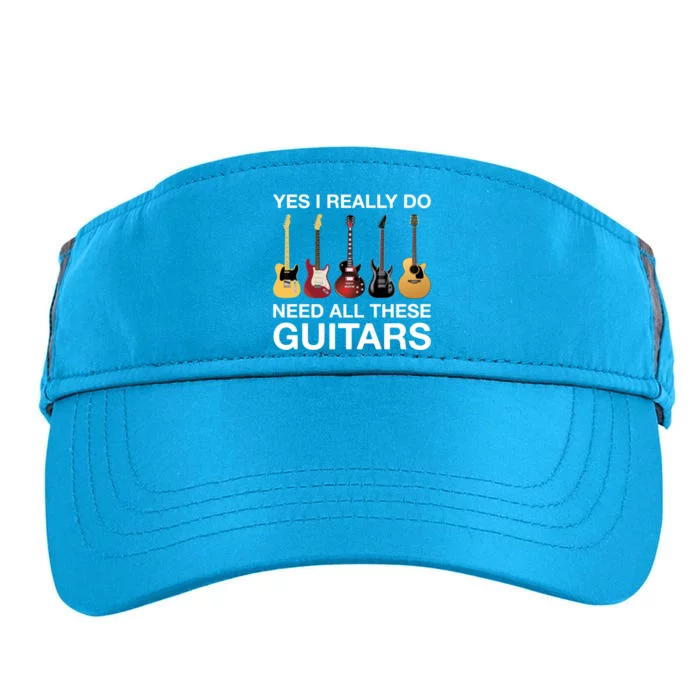 Yes I Really Do Need All These Guitars Active Adult Drive Performance Visor