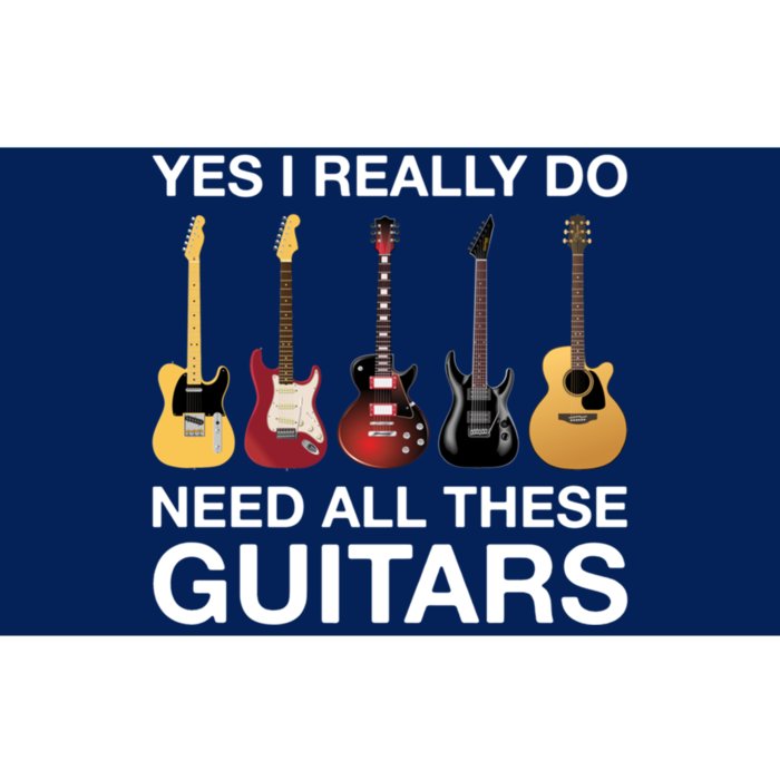 Yes I Really Do Need All These Guitars Active Bumper Sticker