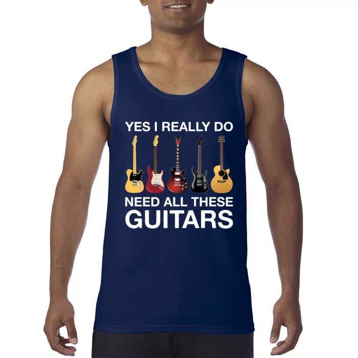 Yes I Really Do Need All These Guitars Active Tank Top