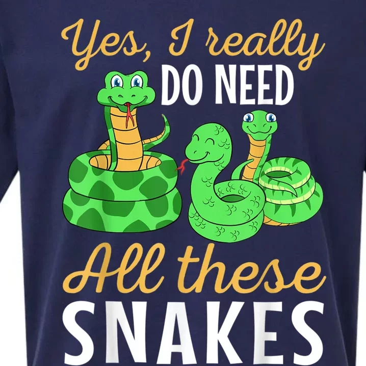 Yes I Really Do Need All These Snakes Reptile Python Sueded Cloud Jersey T-Shirt