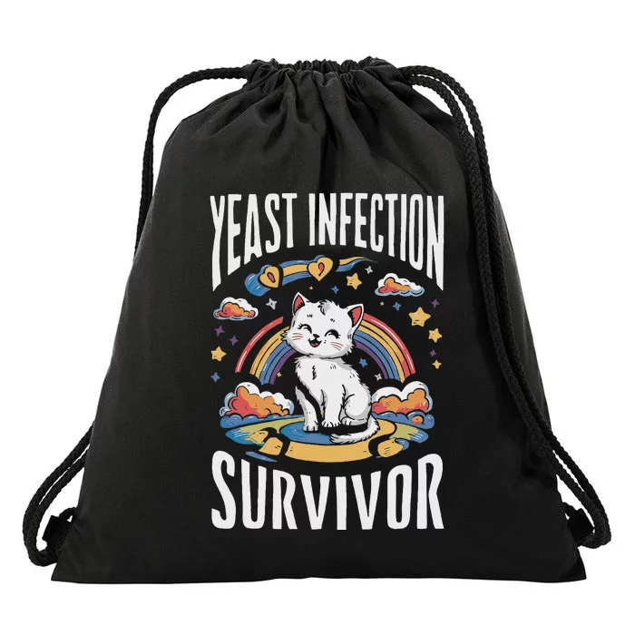 Yeast Infection Survivor Drawstring Bag