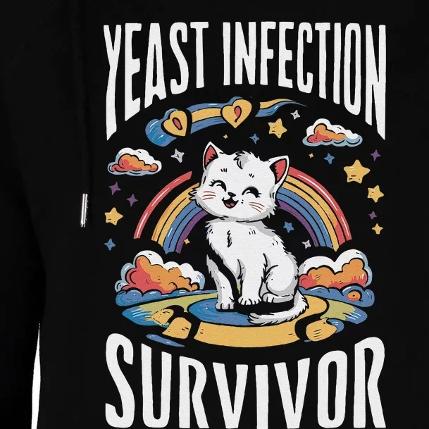 Yeast Infection Survivor Womens Funnel Neck Pullover Hood