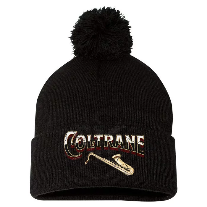 Yes I Speak Coltrane Jazz Music Lover Pom Pom 12in Knit Beanie