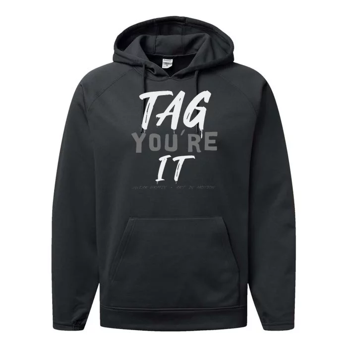 YouRe It! Street Art With A Clever Twist – Bold Graffiti Vibes For The Urban Sc Performance Fleece Hoodie