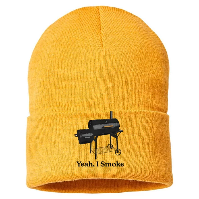 Yeah I Smoke Funny Sustainable Knit Beanie