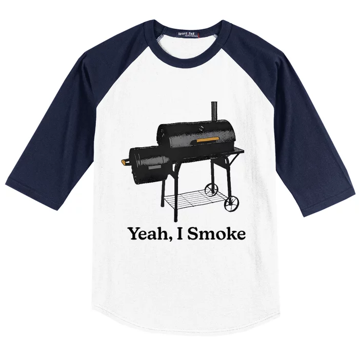 Yeah I Smoke Funny Baseball Sleeve Shirt