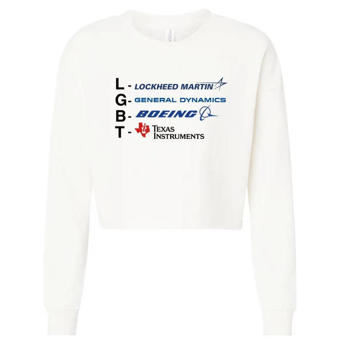 Yeah I Support Lgbt Cropped Pullover Crew