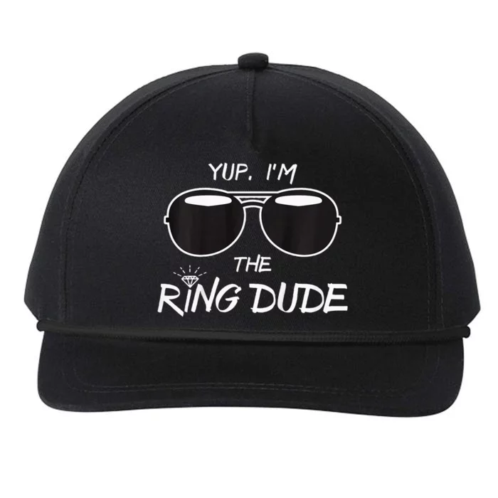 Yup IM The Ring Dude Funny Ring Bearer Snapback Five-Panel Rope Hat