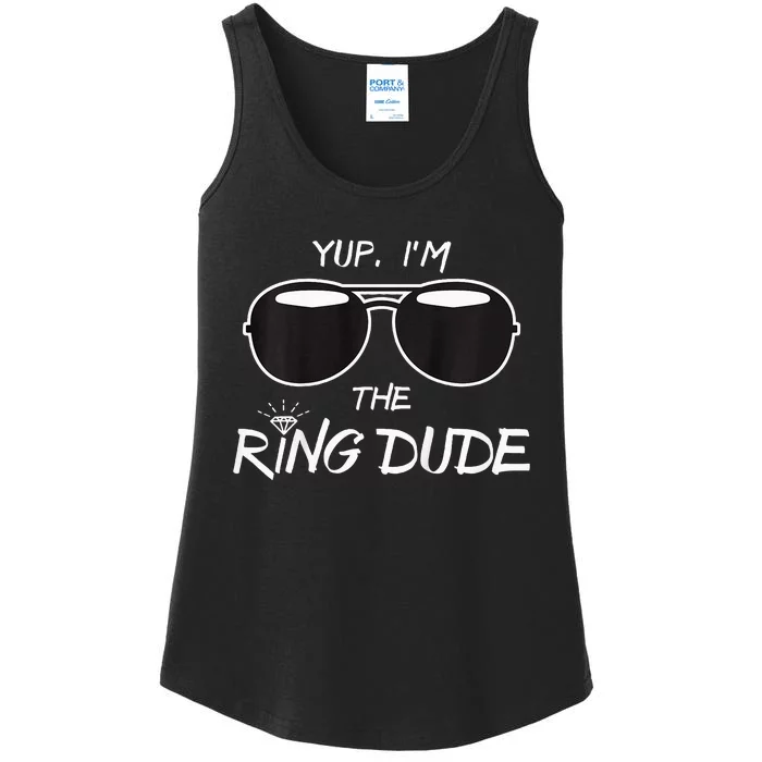 Yup IM The Ring Dude Funny Ring Bearer Ladies Essential Tank