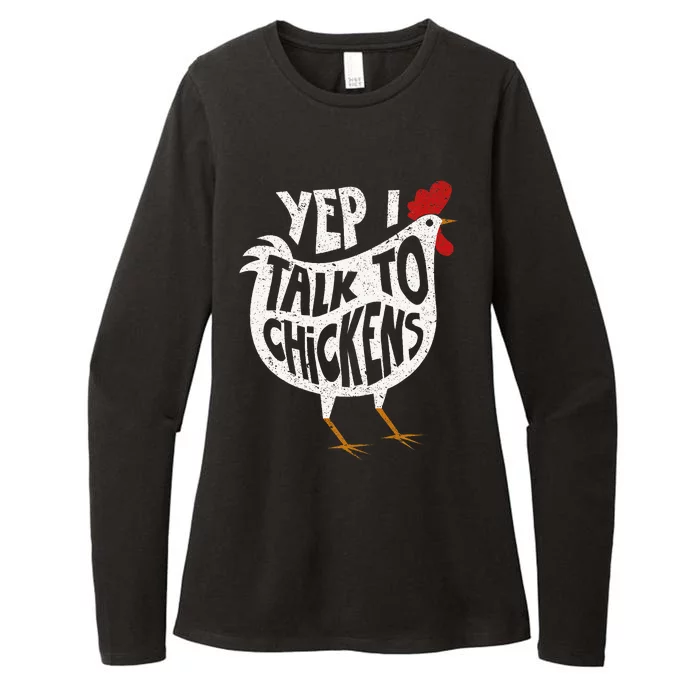 Yep I Talk To Chickens Cute Chicken Buffs Womens CVC Long Sleeve Shirt