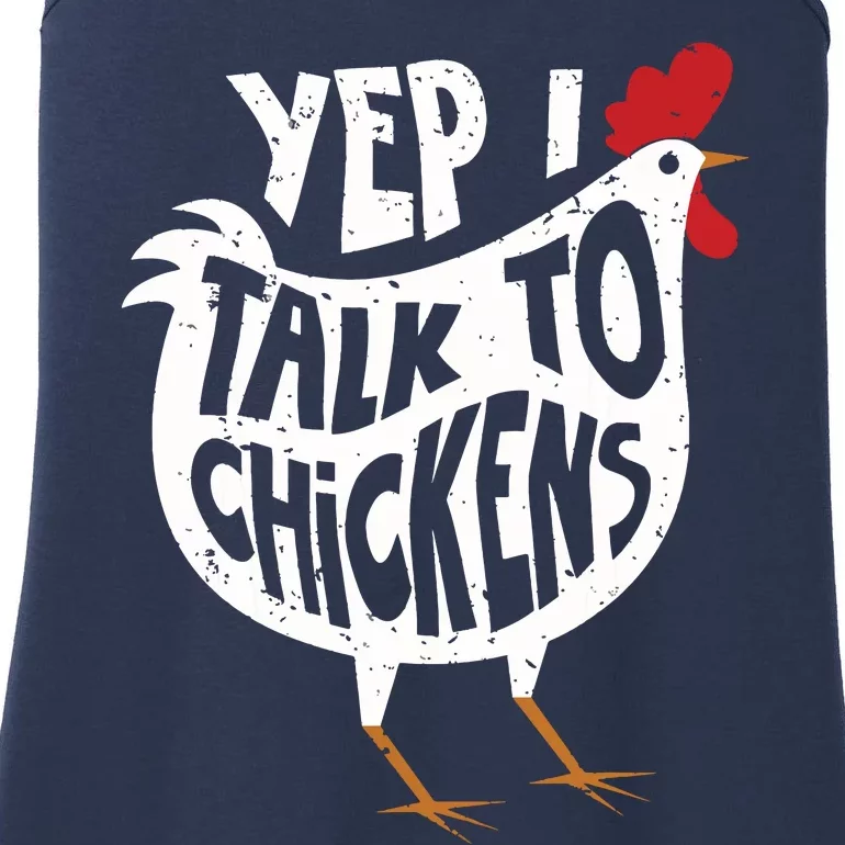 Yep I Talk To Chickens Shirts Cute Chicken Buffs Tee Gift Ladies Essential Tank