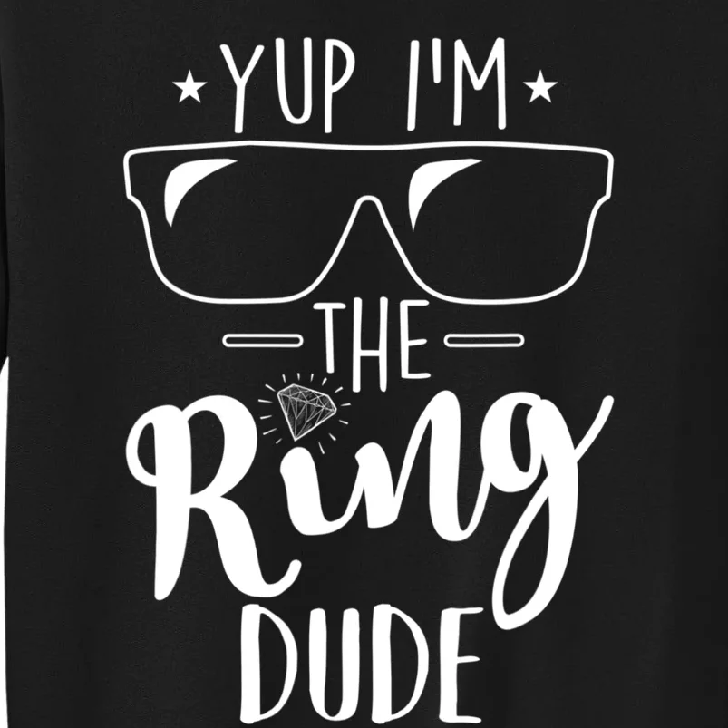 Yup Im The Ring Dude Funny Ring Bearer Wedding Gift Sweatshirt