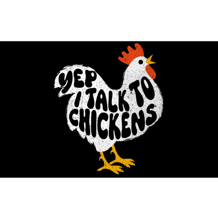 Yep I Talk To Chickens Chicken Lover Farmyard Animal Lover Bumper Sticker