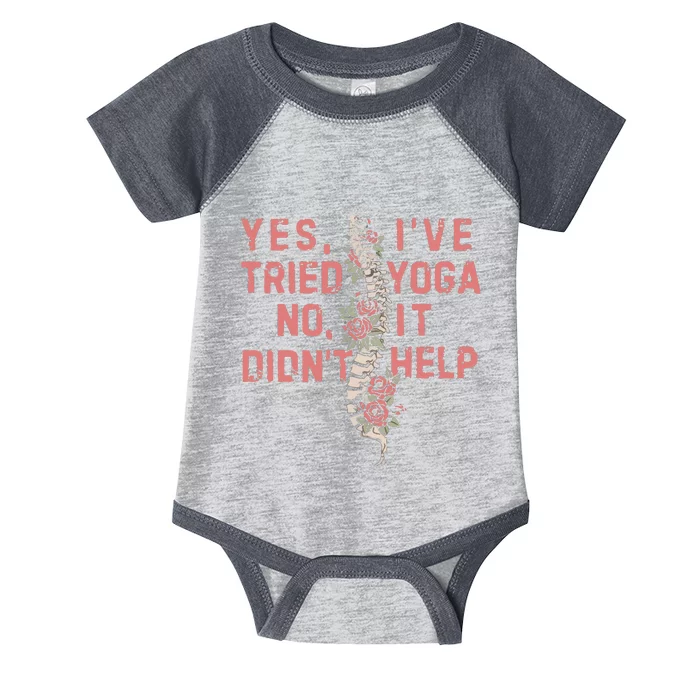 Yes IVe Tried Yoga Chronic Invisible Illness Infant Baby Jersey Bodysuit