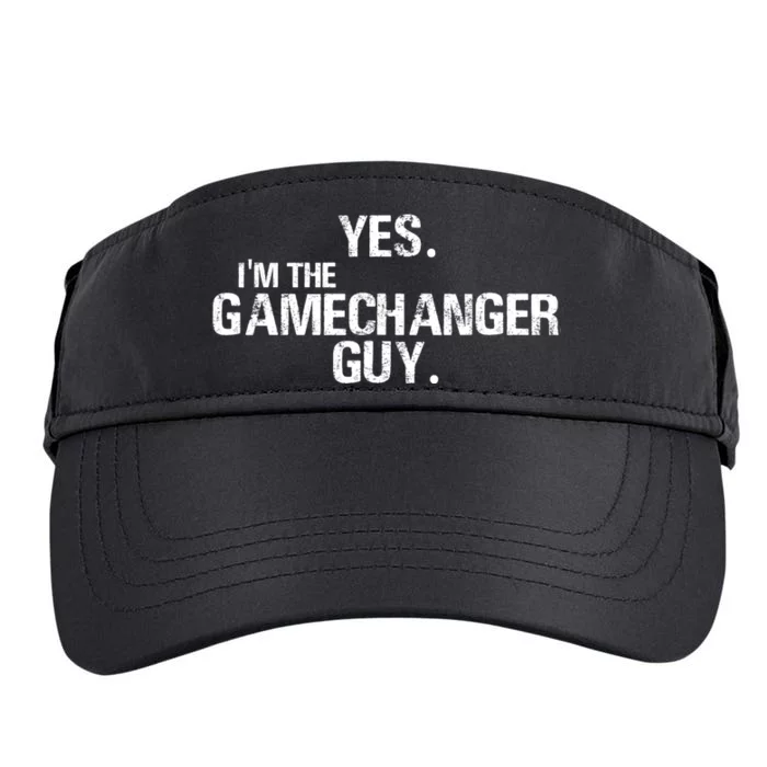 Yes Im The Gamechanger Guy Funny Baseball Adult Drive Performance Visor