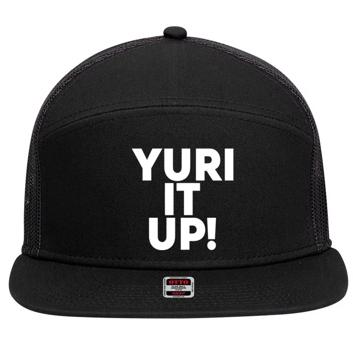 Yuri It Up 7 Panel Mesh Trucker Snapback Hat