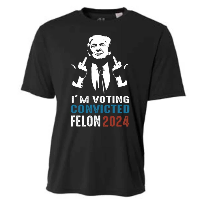 Yes IM Voting Convicted Felon 2024 Cooling Performance Crew T-Shirt