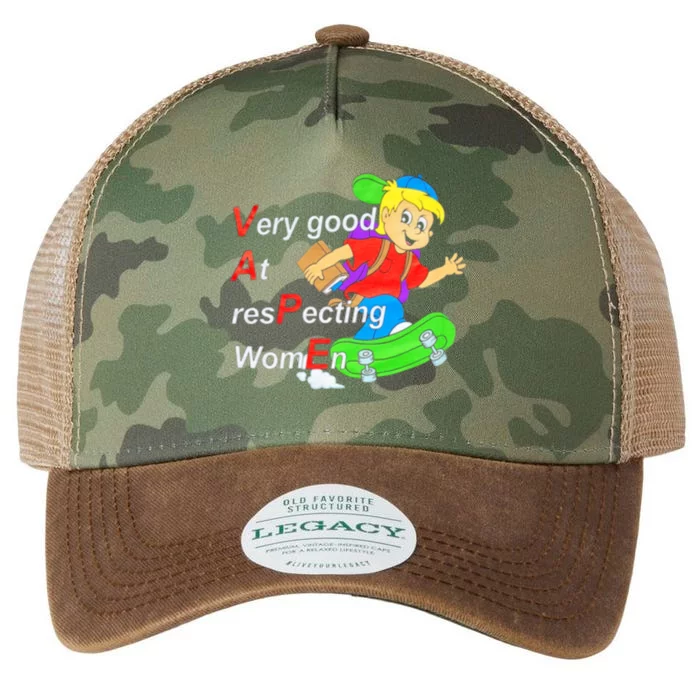 Yeah I Vape Very Good At Respecting Women Funny Legacy Tie Dye Trucker Hat