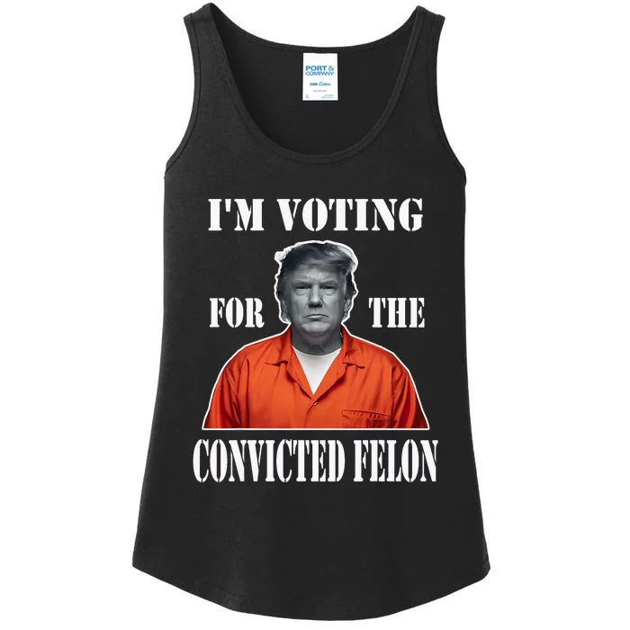 Yes IM Voting Convicted Felon 2024 Ladies Essential Tank