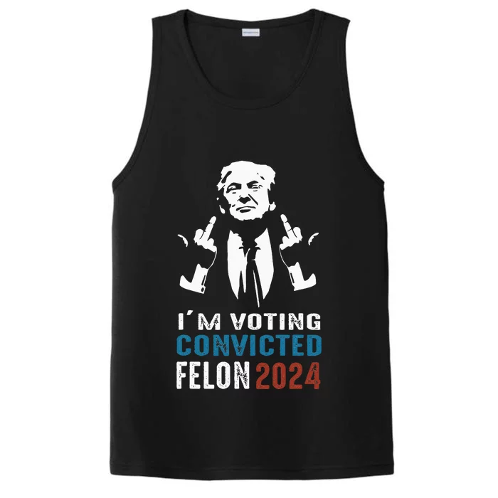 Yes IM Voting Convicted Felon 2024 Performance Tank