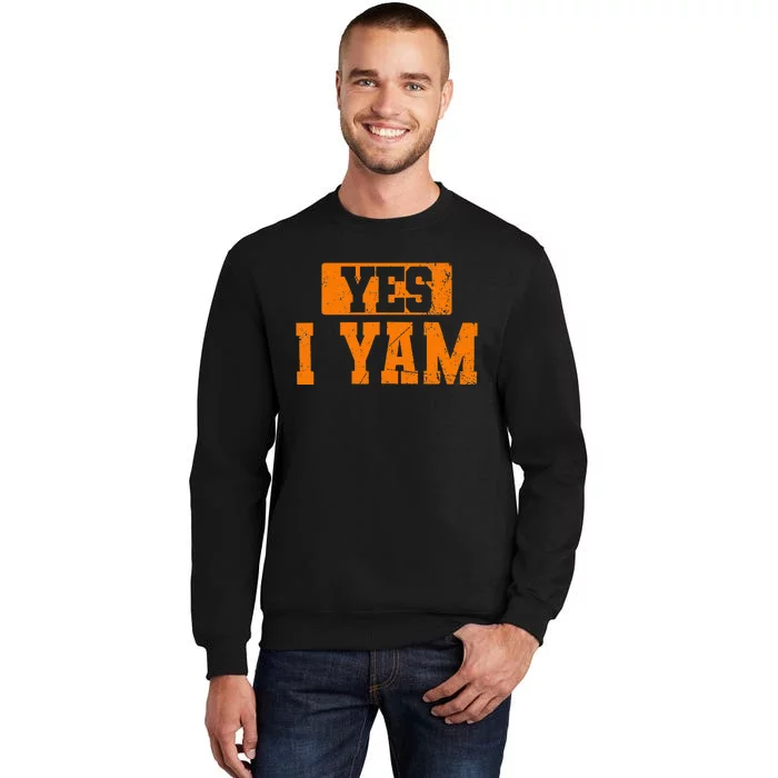 Yes I Yam Thanksgiving Halloween Matching Couple Sweatshirt