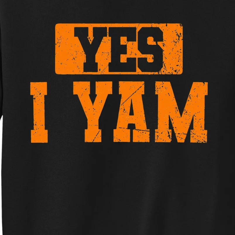 Yes I Yam Thanksgiving Halloween Matching Couple Sweatshirt