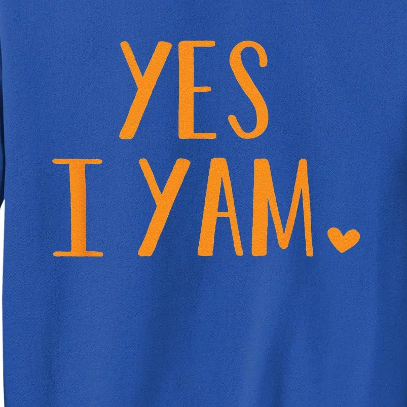 Yes I Yam Funny Thanksgiving Halloween Matching Couple Gift Tall Sweatshirt