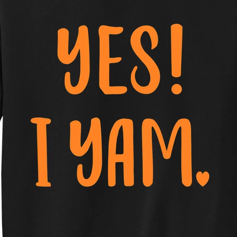 Yes I Yam My Sweet Potato For Matching Couple Thanksgiving Sweatshirt