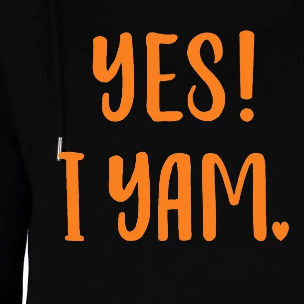 Yes I Yam My Sweet Potato For Matching Couple Thanksgiving Womens Funnel Neck Pullover Hood