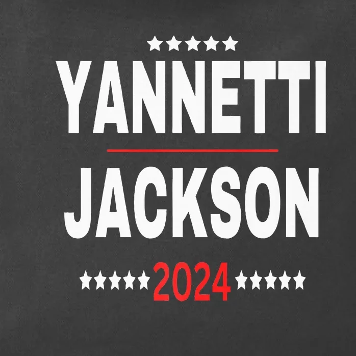 Yannetti Jackson 2024 Vote For Your Favorite Defense Team Zip Tote Bag