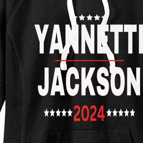 Yannetti Jackson 2024 Vote For Your Favorite Defense Team! Premium Women's Fleece Hoodie