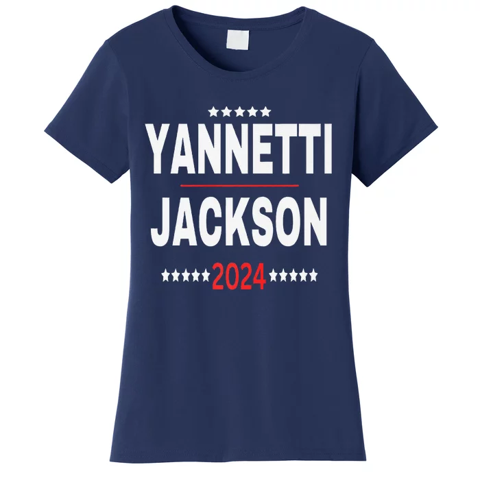 Yannetti Jackson 2024 Vote For Your Favorite Defense Team! Premium Women's T-Shirt