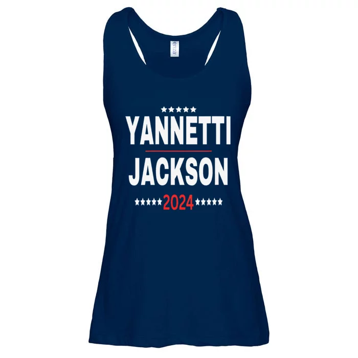 Yannetti Jackson 2024 Vote For Your Favorite Defense Team! Ladies Essential Flowy Tank