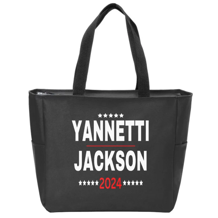 Yannetti Jackson 2024 Vote For Your Favorite Defense Team Zip Tote Bag