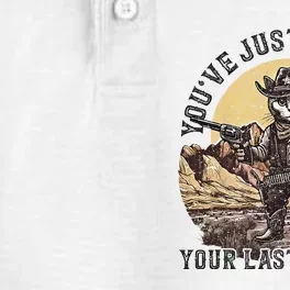 YouVe Just Buttered Your Last Biscuit Western Cat Cowboy Dry Zone Grid Performance Polo